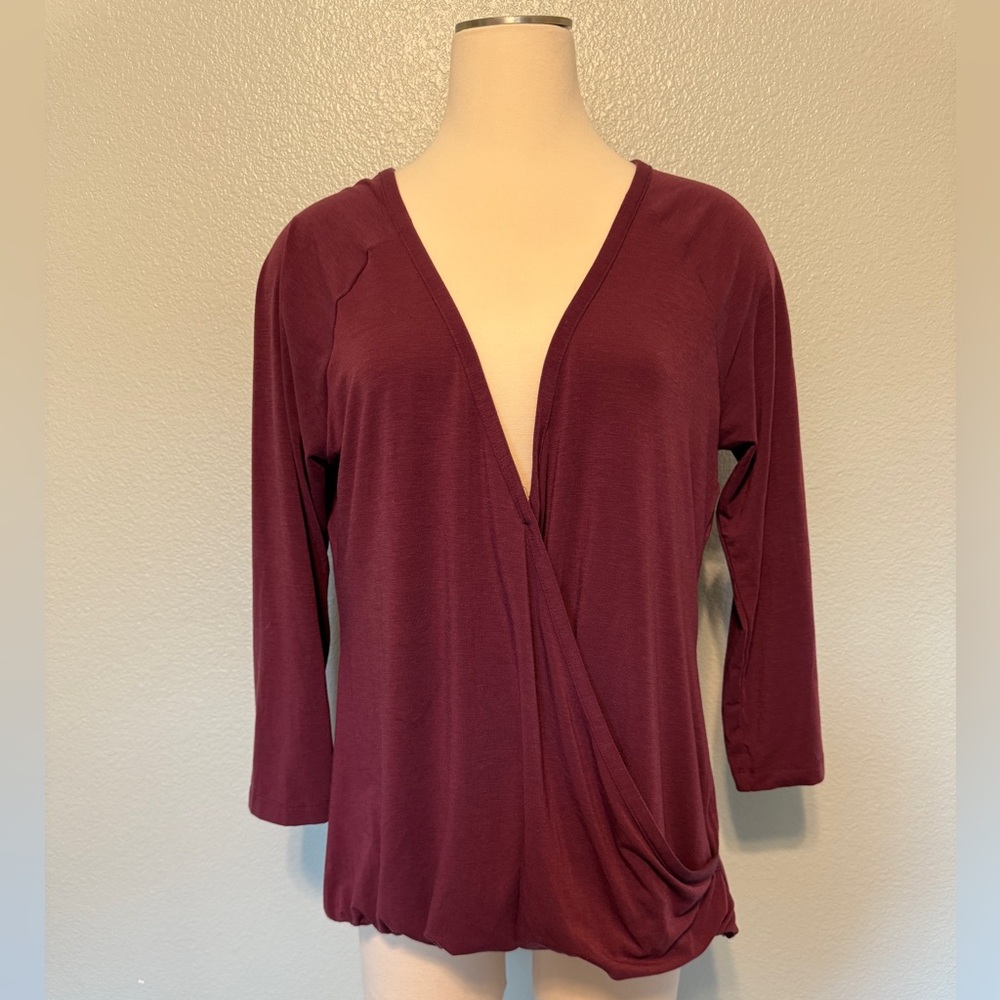 Elegant Burgundy‎ Women's Blouse